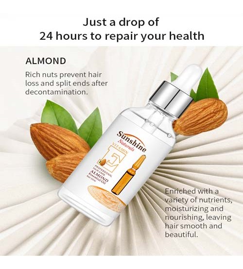 Professional Hair Care Nourishing 50ml Vitamin e Almond Essential Oil